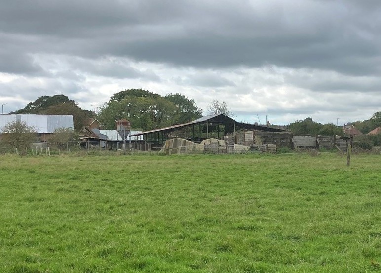 unsafe farm buildings at Knights Farm West which are to be demolished