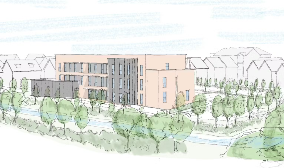CGI image of medical centre to be built in Polegate